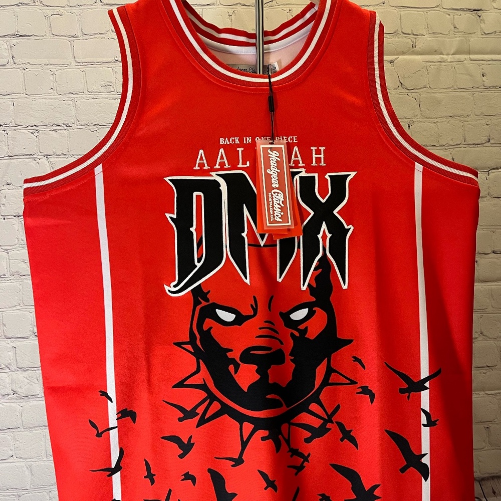 Authetic Headgear Classics Aaliyah DMX Sewn and Emrboydered Jersey